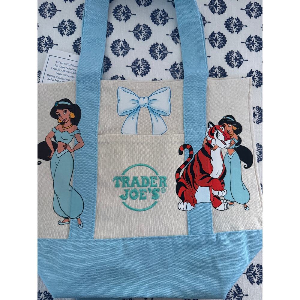 Disney Jasmine and Rajah Custom Made Trader Joes Mini Tote